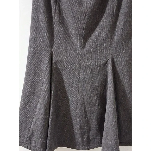 Annette Görtz Billy Brown Pinstripe Midi Skirt Contrast Stripe Size 34 NEW - Picture 4 of 7